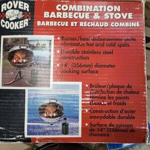 NEW! Rover Cooker Combination Barbecue & Stove Stainless Steel 14" Marine - RV